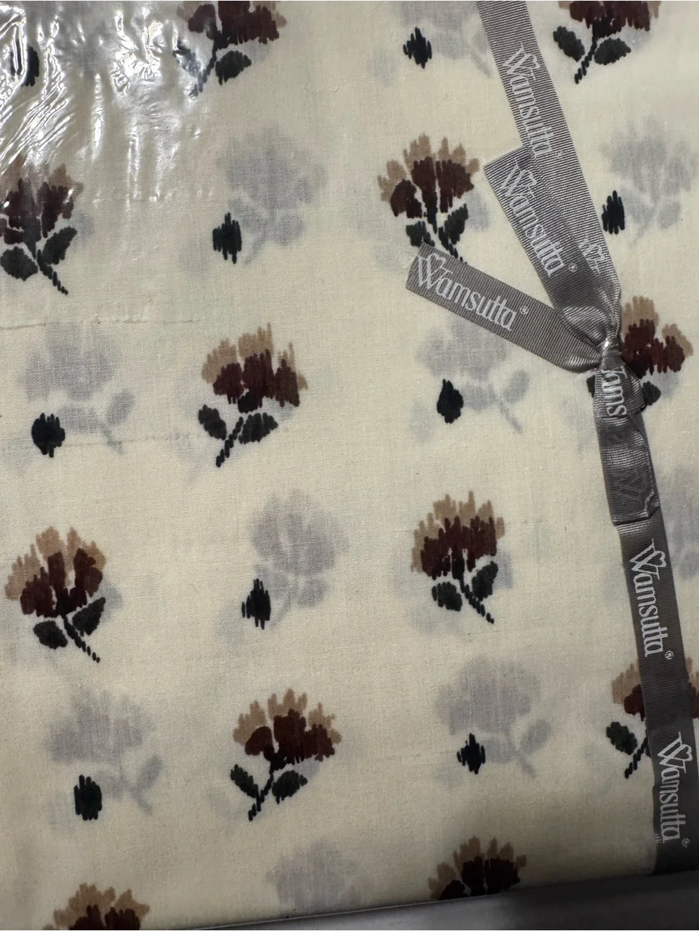 VTG Wamsutta Queen Fitted Sheet: floral